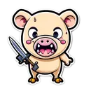 Стикер Svinka_sos