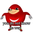 Стикер Ugandan Knuckles
