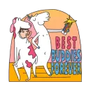 Стикер Unicorn my best friend