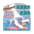 Стикер Unicorn my best friend