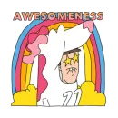 Стикер Unicorn my best friend