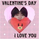 Стикер VALENTINES DAY