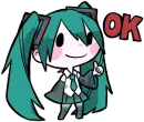 Стикер Hatsune Miku