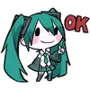 Стикер LINE|Hatsune & Kagamine|Blackencir|