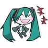 Стикер LINE|Hatsune & Kagamine|Blackencir|