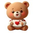 Стикер Valentine Bear