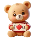 Стикер Valentine Bear