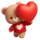 Стикер Valentine Bear