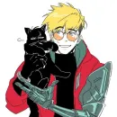 Стикер The Human Tragedy of Vash The Stampede Trigun