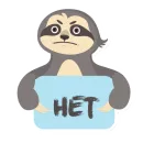 Стикер Lazy Sloth