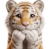 Стикер Милый тигр