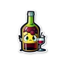 Стикер винные стикеры