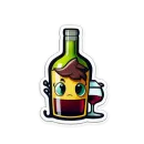 Стикер винные стикеры