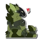 Стикер Viridian Protogen