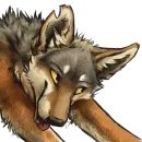 Стикер Волк-Койот