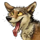Стикер Волк-Койот