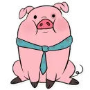 Стикер Waddles Gravity Falls