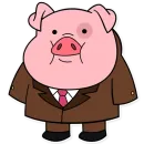 Стикер Waddles Gravity Falls