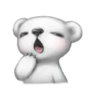 Стикер White Bear