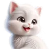 Белая котька