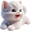 Стикер Белая котька