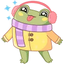 Стикер Зимний Хоппер Без Текста