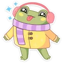 Стикер Зимний Хоппер