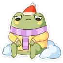 Стикер Зимний Хоппер