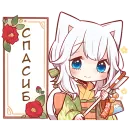 Стикер Зимние котятки