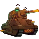 Стикер Мир танков Хеллоуин