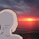 Стикер Wojak, The Feels Guy