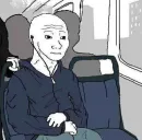 Стикер Wojak, The Feels Guy