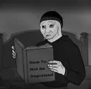 Стикер Wojak, The Feels Guy