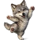 Стикер Волчонок