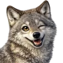 Стикер Волчонок