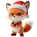 Стикер Новогодний Лисенок