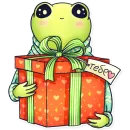 Стикер Frogs