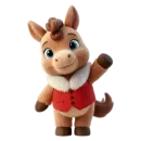 Стикер Новогодний Конек