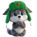 Стикер Новогодний Волчок