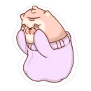 Стикер Хорёк Игорёк