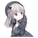 Стикер Умная тян