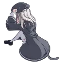 Стикер Умная тян