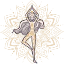 Стикер Yoga Sticker • by AnVinoArt