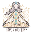Стикер Yoga Sticker • by AnVinoArt