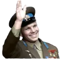 Стикер Юрий Гагарин