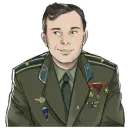 Стикер Юрий Гагарин