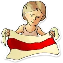 Стикер Жыве Беларусік