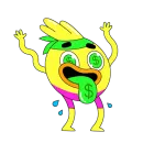 Стикер bank – Zelf talks money