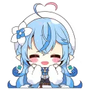 Стикер Снежная Лами–тян