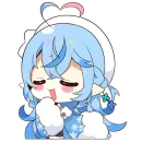 Стикер Снежная Лами–тян